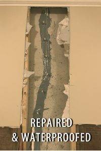Indianapolis water damage contractor foundation crack repair