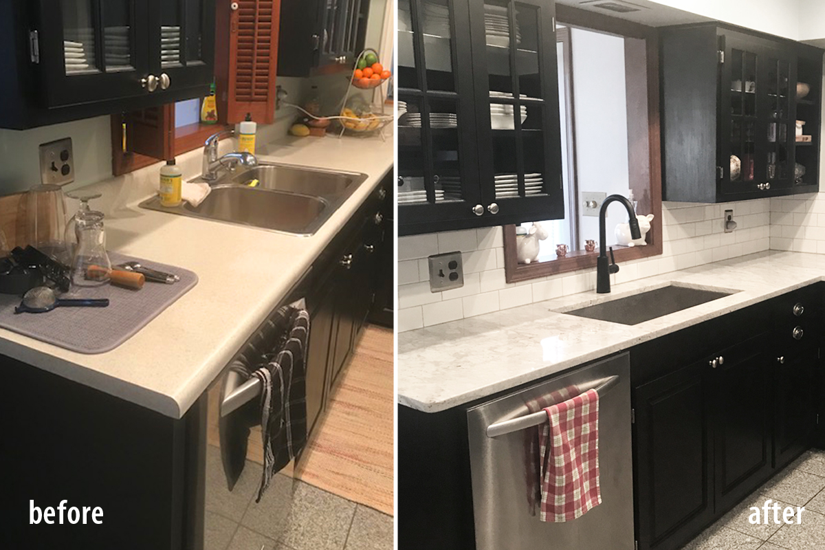before-after kitchen refresh