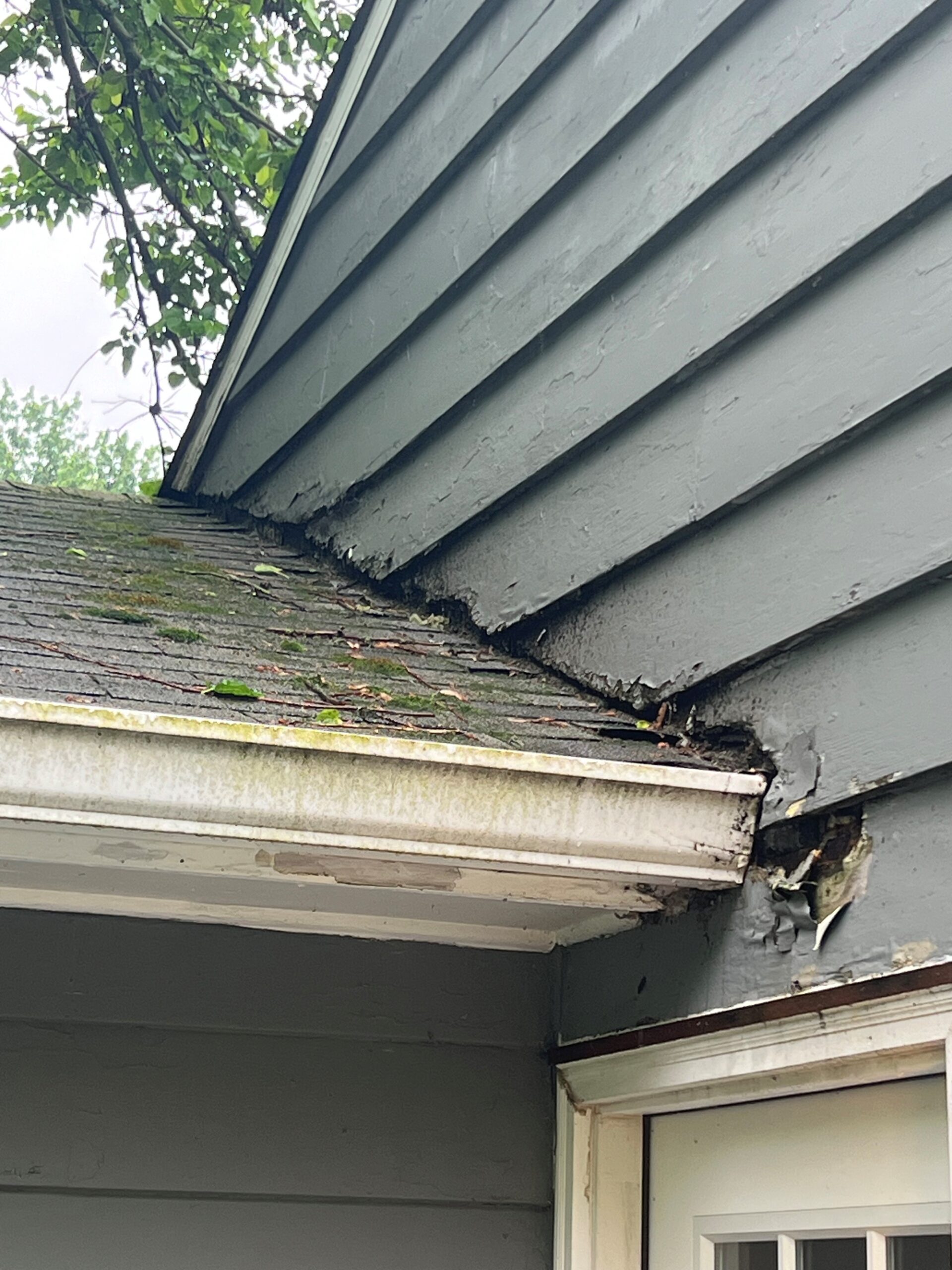 BEFORE: Wood rot repairs needed