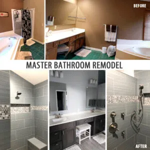 Master Bathroom Remodel Before And After