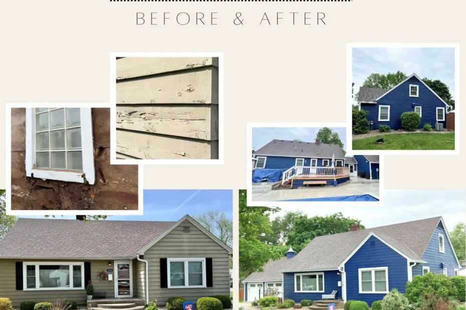 siding and paint before and after photos