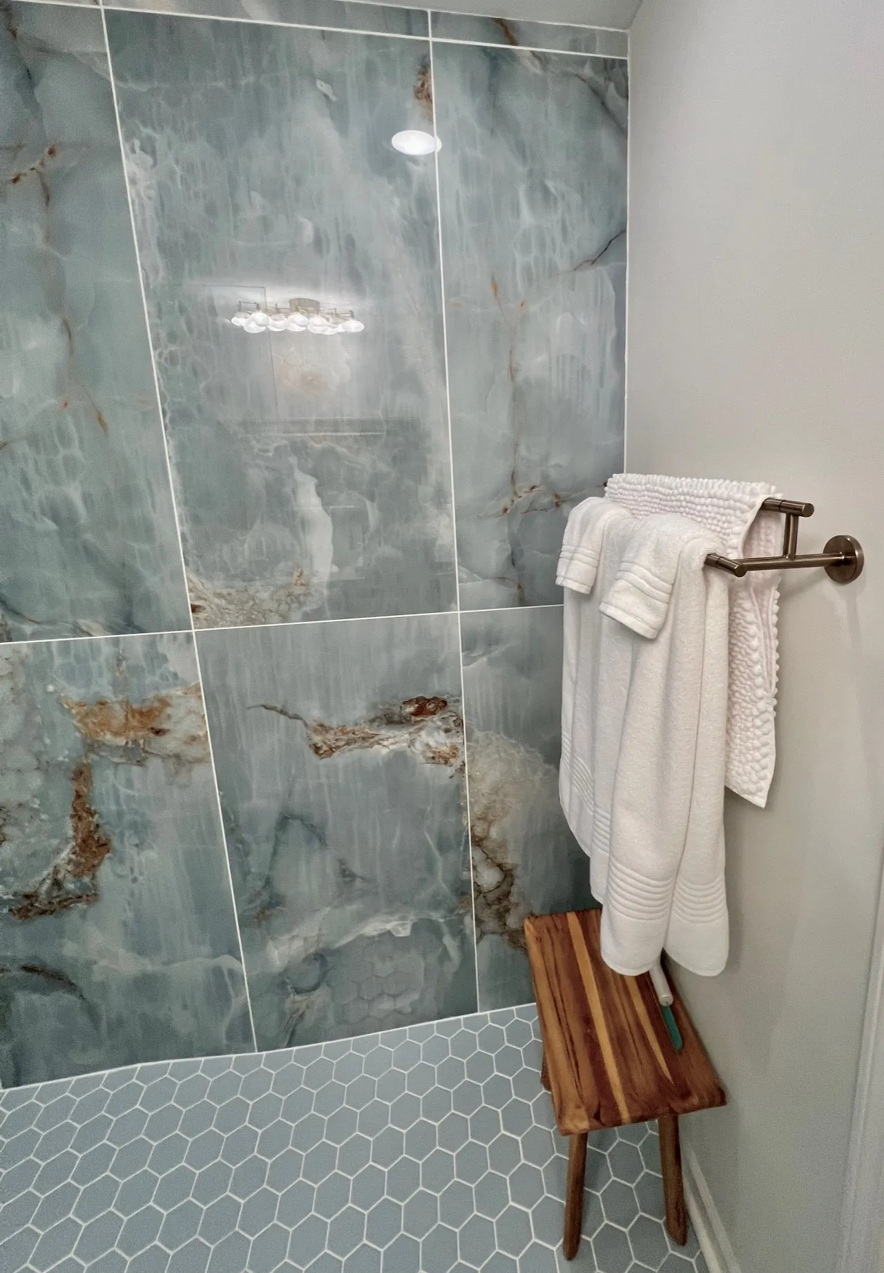 master bath remodel – shower after
