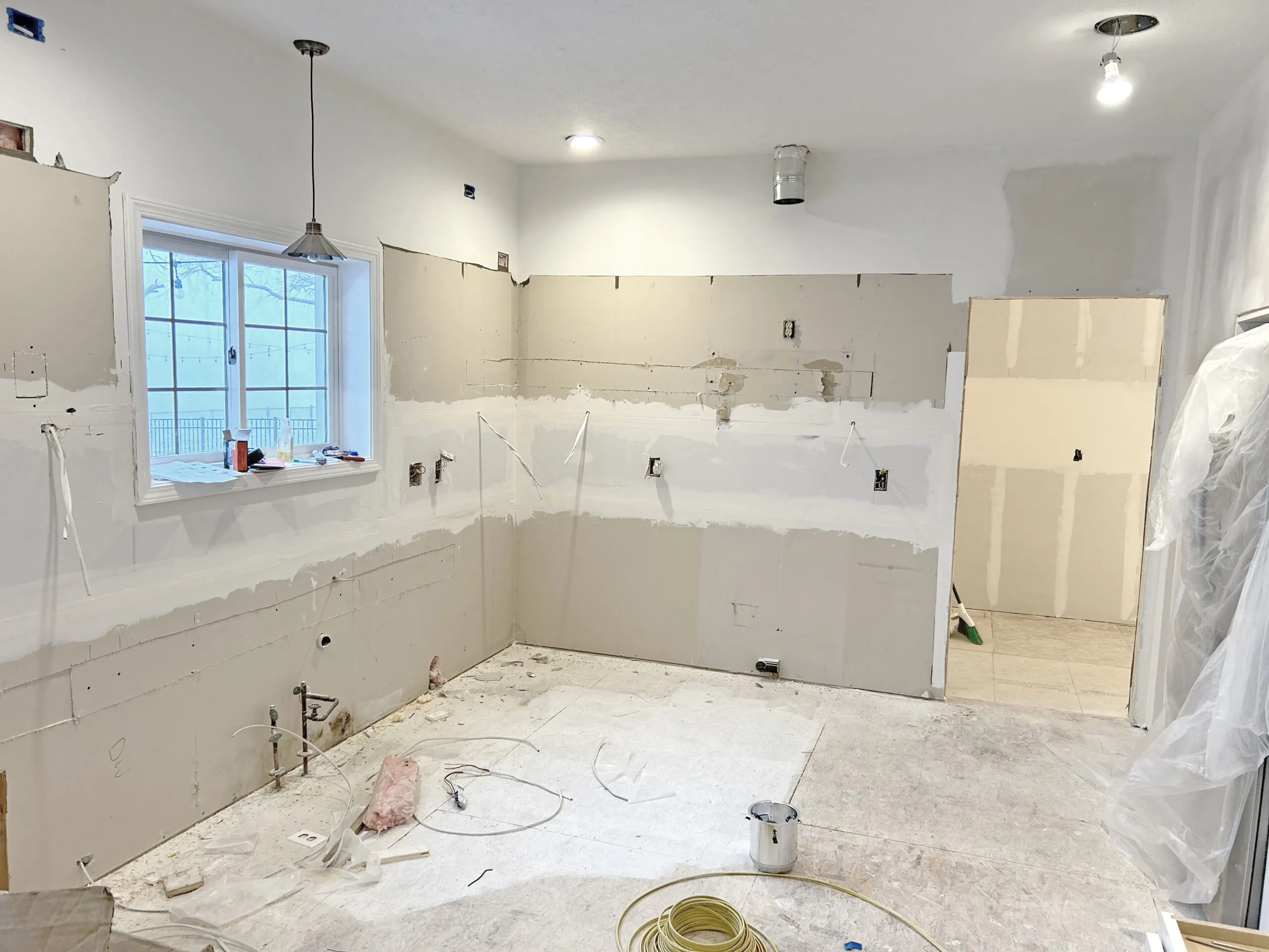 kitchen remodel-in progress