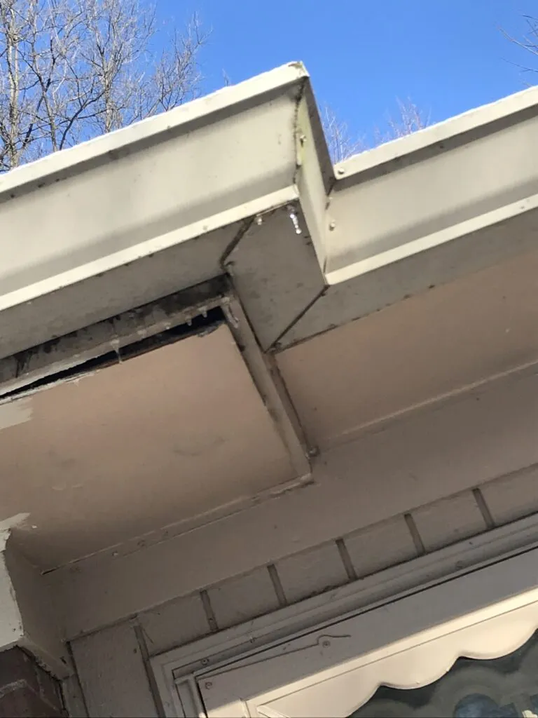 Clogged Gutter Damage