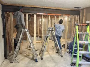 During Basement Work