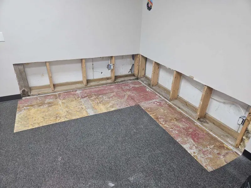 Interior Drywall Damage From Clogged Gutter